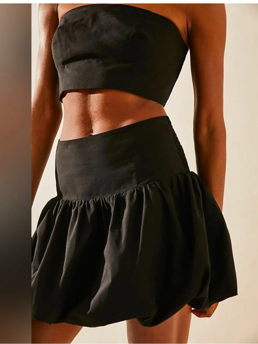 Free People Luna Balloon Mini Skirt Set